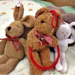 Oster-Dekoration Hasen Stofftiere