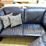 Sofa Leolux 2er Sessel Leder schwarz
