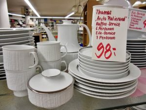 Porzellan Geschirr Thomas Arcta Platinrand