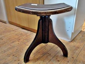Klavierhocker retro Leder