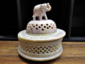 Elefant Stein Schmuckdose