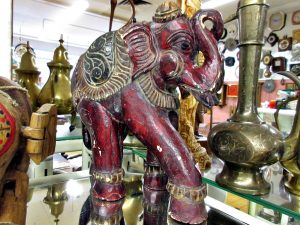 Elefant Holz bemalt