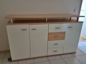 Sideboard Kommode weiss buche
