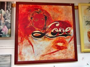 Adventskalender 19.12.2019 Druck mit Rahmen LOVE