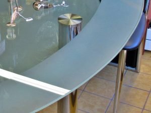 Essgruppe Glas Leder