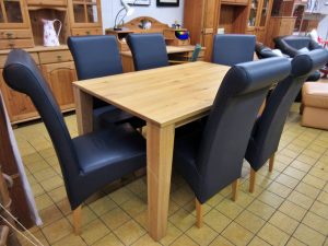 Essgruppe Holz Leder