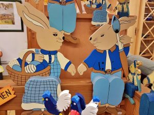 Osterdeko Osterhasen Holz Handarbeit