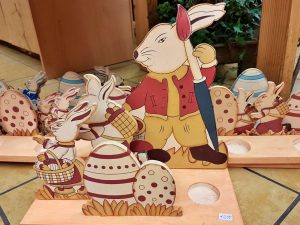 Osterdeko Teelichthalter Holz Handarbeit