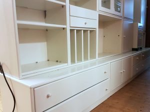 Wohnwand Holz weiss Hülsta