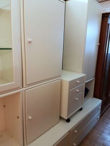 Wohnwand Holz weiss Hülsta Schränke