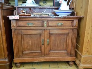 Waschkommode Holz massiv antik