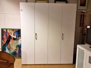 Kleiderschrank Holz weiss
