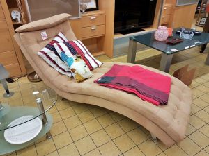 Wohnmöbel Liege Relaxsessel Recamiere braun