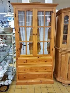 Glasvitrine Vitrinenschrank Weichholz