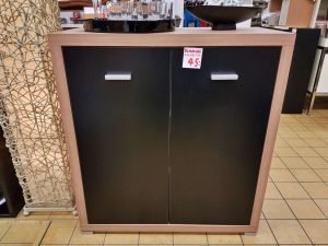 Kommode Wäschekommode Holz schwarz modern