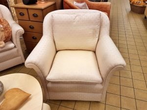 Sessel 2 Stück Stilmöbel Stoff creme