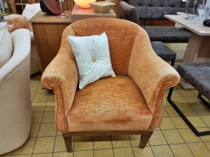 Sessel Stoff orange retro