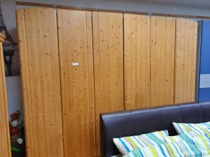 Kleiderschrank 6-türig Weichholz natur