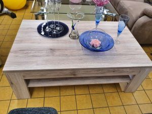 Couchtisch modern Holzoptik hell