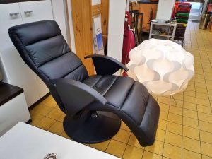 Relaxsessel Fernsehsessel Kunstleder schwarz