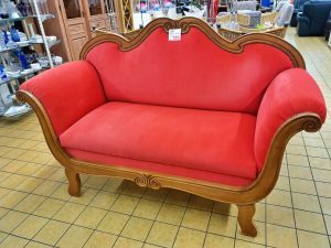 Sofa Stil Biedermeier Velouroptik