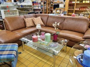 Ecksofa Wohnlandschaft XXL braun Leder