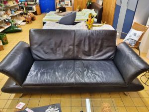 Koinor Sofa 2-Sitzer Leder schwarz