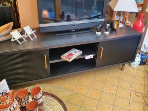 TV-Board Fernsehschrank Lowboard Kare Design schwarz