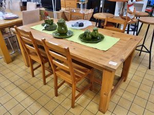 Esstisch mit 4 Stühlen Weichholz
