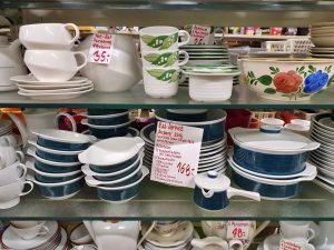 Essservices, Kaffeeservice, Glasserien und Gläser 06