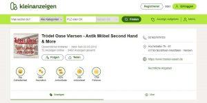 Unser Trödel Oase Shop bei Kleinanzeigen