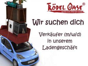 Jobangebot Trödel Oase Verkäufer in unserem Ladengeschäft