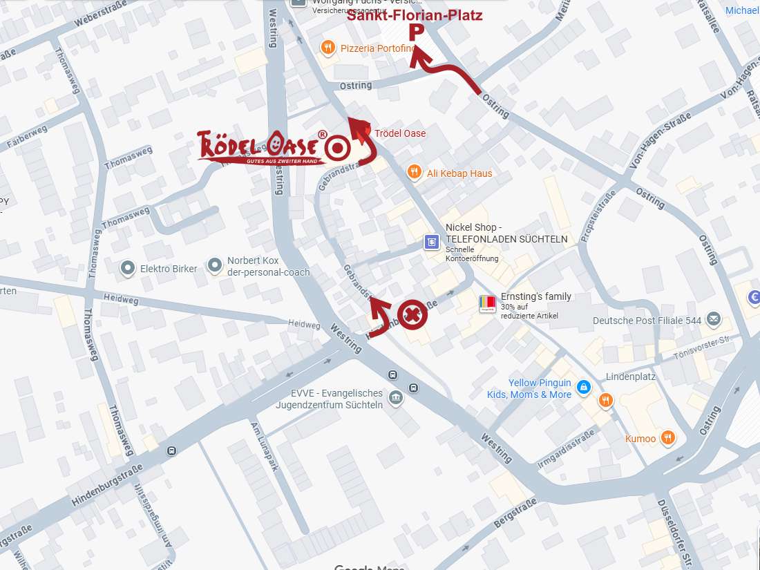 Trödel Oase Baustelle Süchteln Hindenburgstrasse Januar bis April 2026